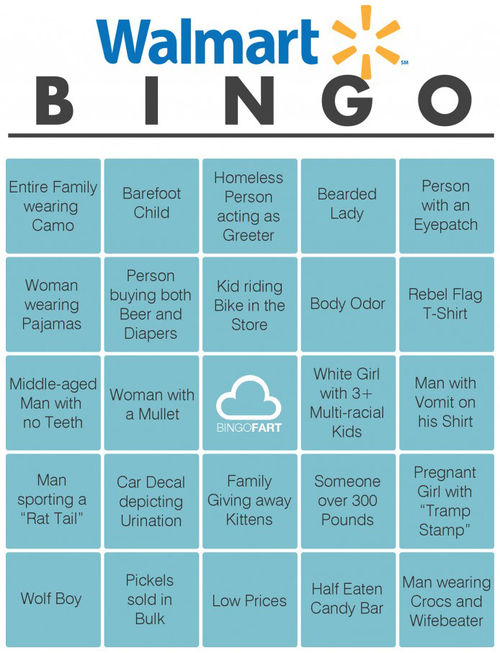 Walmart Bingo