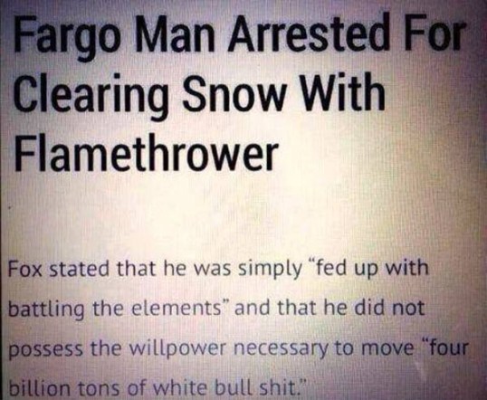 Snow Flamethrower